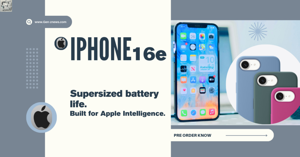 "Apple iPhone 16e" Built for Apple Intelligence.